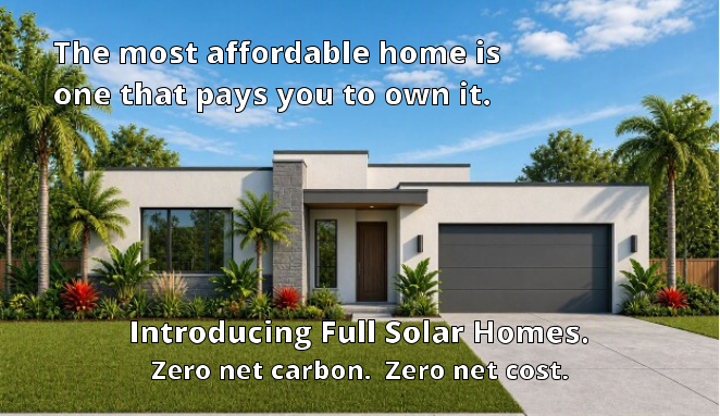 Full Solar Home architectural concept
